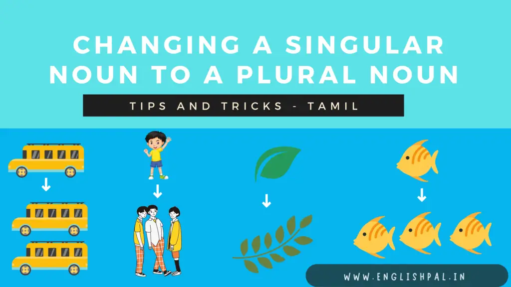 changing singular nouns to plural nouns in tamil