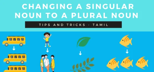 changing singular nouns to plural nouns in tamil