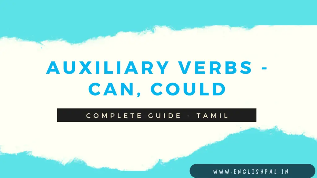 How to Use Can and Could with examples in tamil