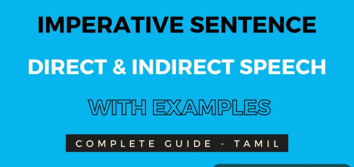 Imperative sentences direct and indirect speech in Tamil