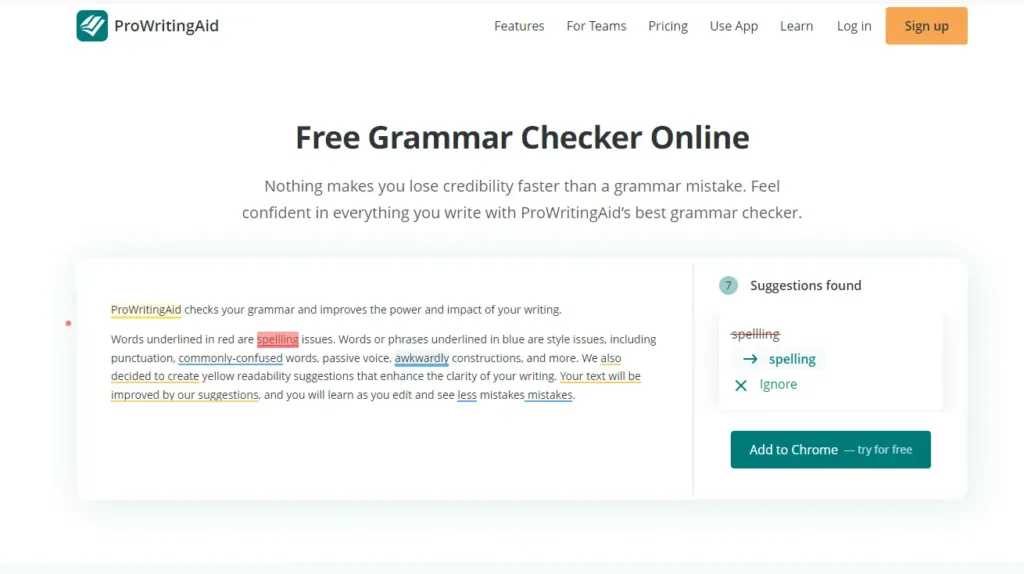 Free-Grammar-Checker-Online - prowritingaid - englishpal.in