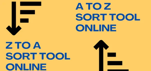 Ascending (A to Z) and Descending (Z to A) Sort Tool