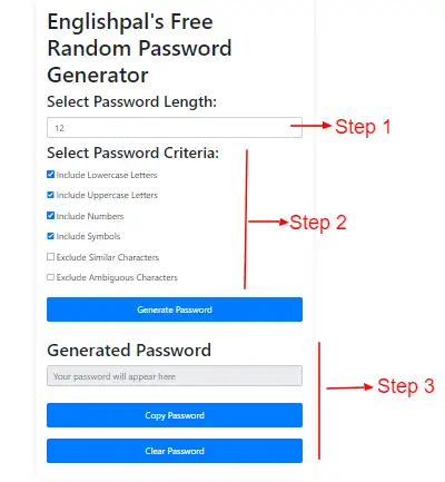 Random password generator tool online