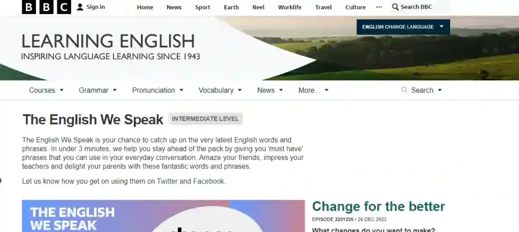 BBC English Listening Website