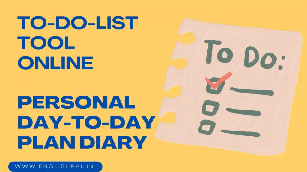 personal online diary, to do list tool online 